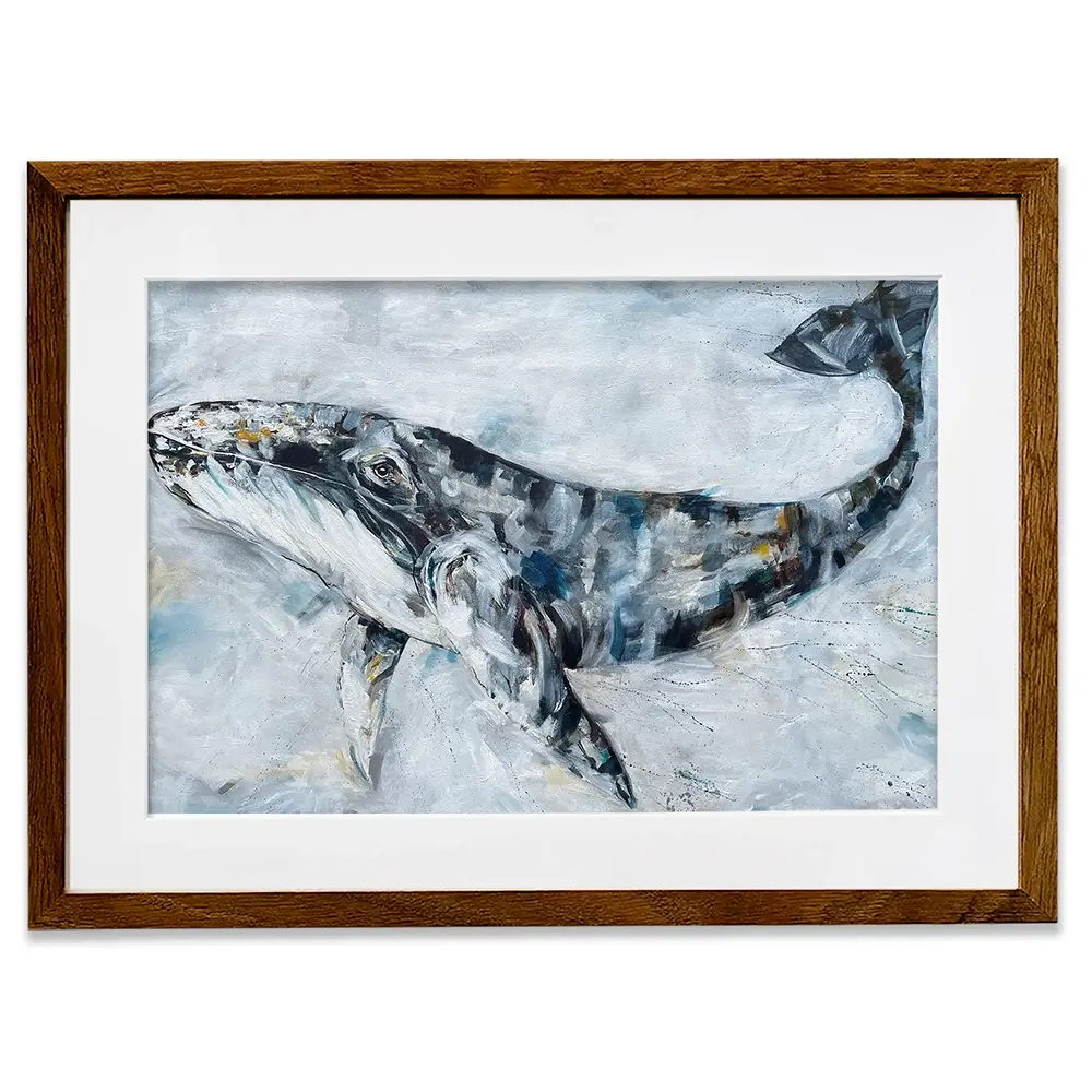 Whale Love Framed Art Print Whale Love Framed Art Print wall art product Nicola Jane Rowles