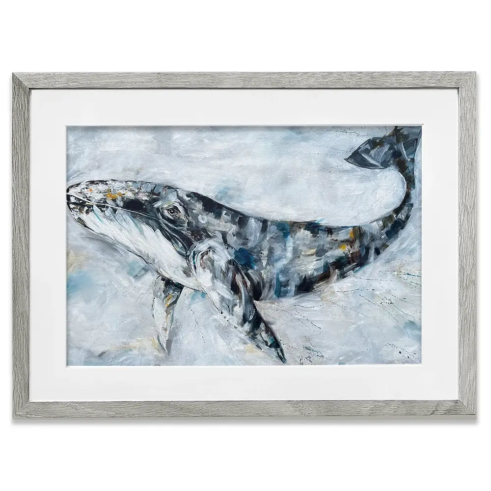 Whale Love Framed Art Print Whale Love Framed Art Print wall art product Nicola Jane Rowles
