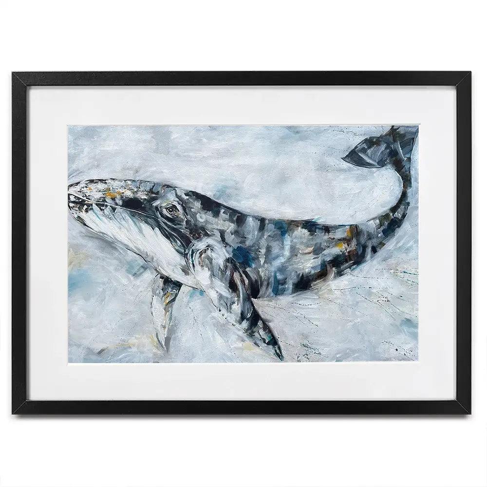 Whale Love Framed Art Print Whale Love Framed Art Print wall art product Nicola Jane Rowles