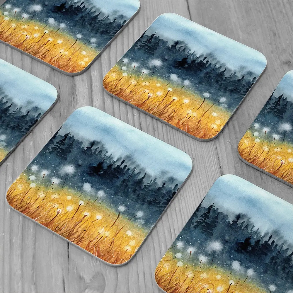 Wheat Field Coaster Set Wheat Field Coaster Set wall art product Tarasova Mariya / Shutterstock