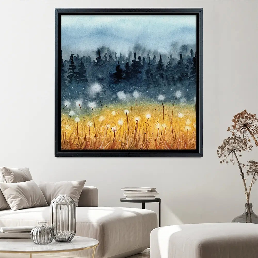 Wheat Field Square Canvas Print Wheat Field Square Canvas Print wall art product Tarasova Mariya / Shutterstock