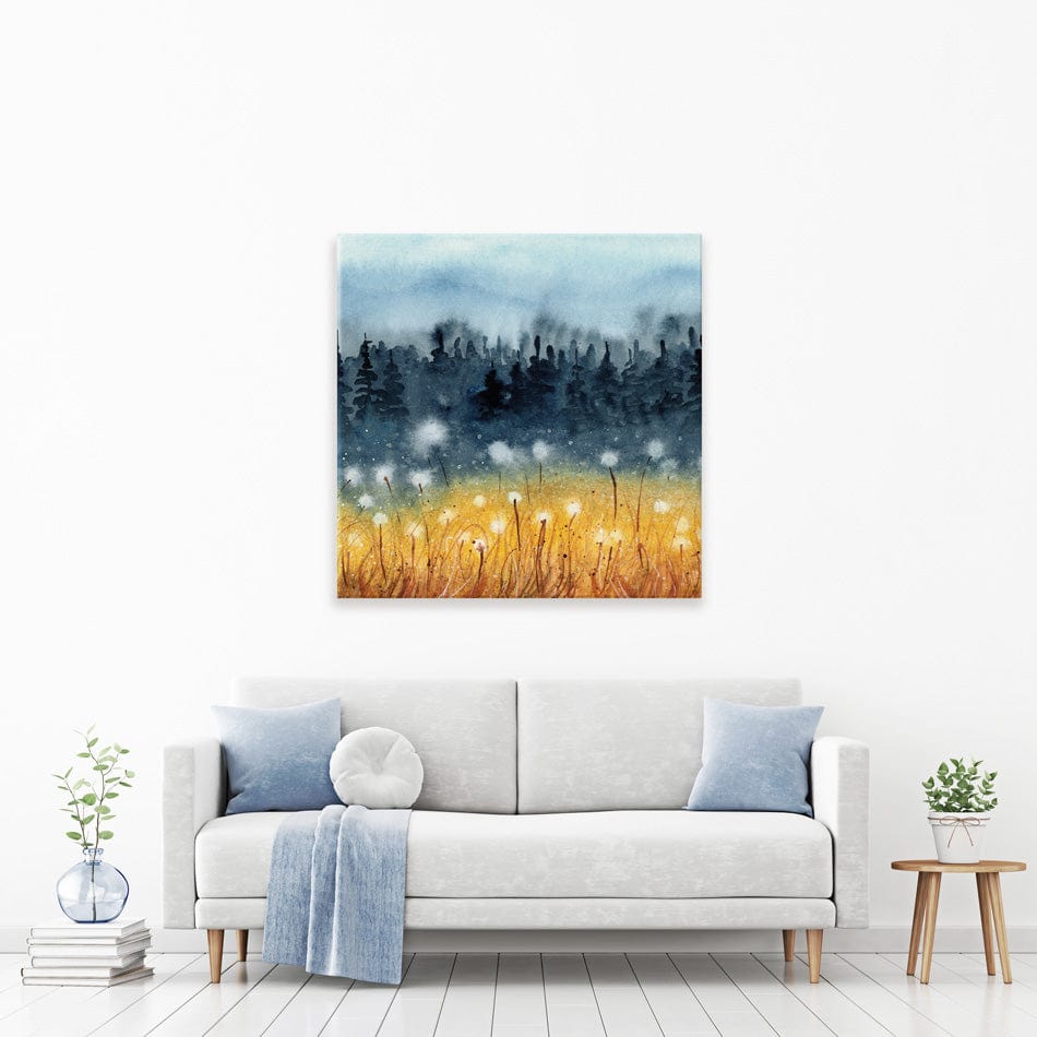 Wheat Field Square Canvas Print wall art product Tarasova Mariya / Shutterstock