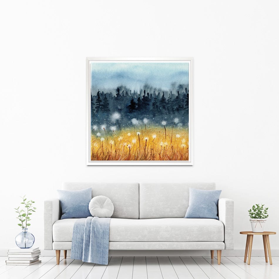 Wheat Field Square Canvas Print wall art product Tarasova Mariya / Shutterstock