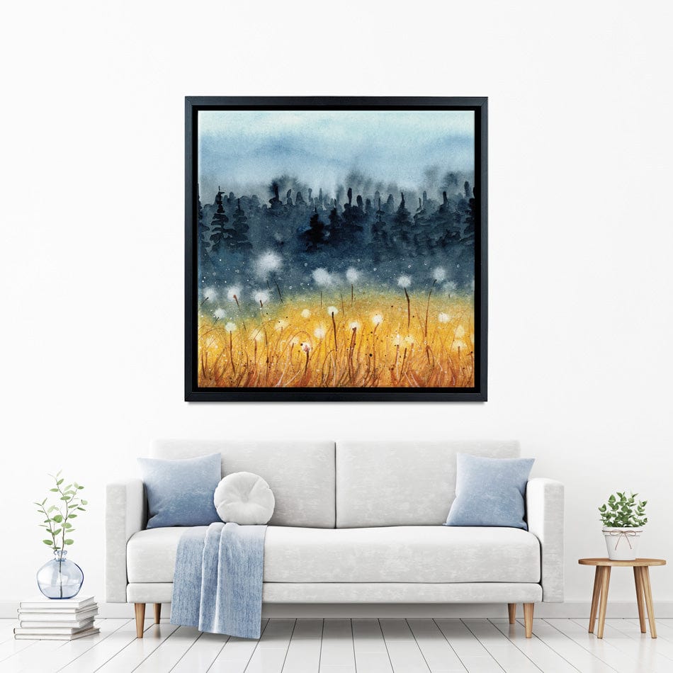 Wheat Field Square Canvas Print wall art product Tarasova Mariya / Shutterstock