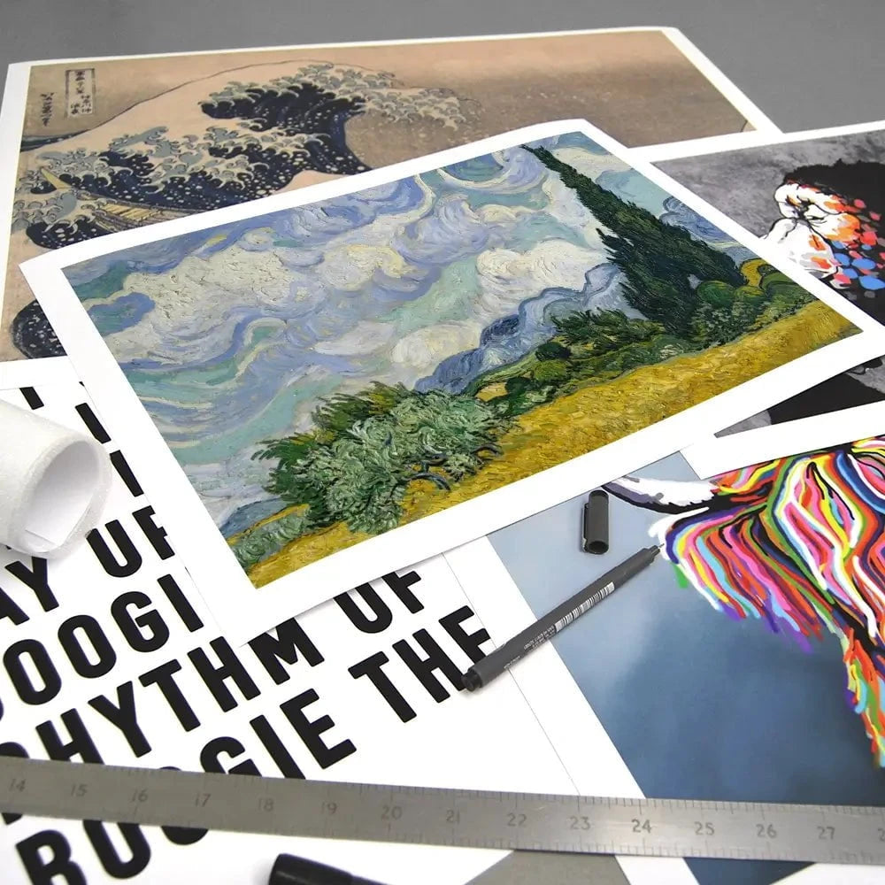 Wheat Field With Cypresses Art Print Wheat Field With Cypresses Art Print wall art product Vincent Van Gogh