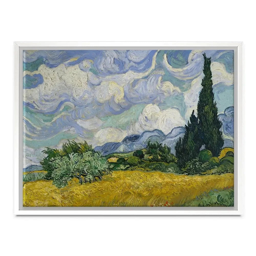 Wheat Field With Cypresses Canvas Print Wheat Field With Cypresses Canvas Print wall art product Vincent Van Gogh