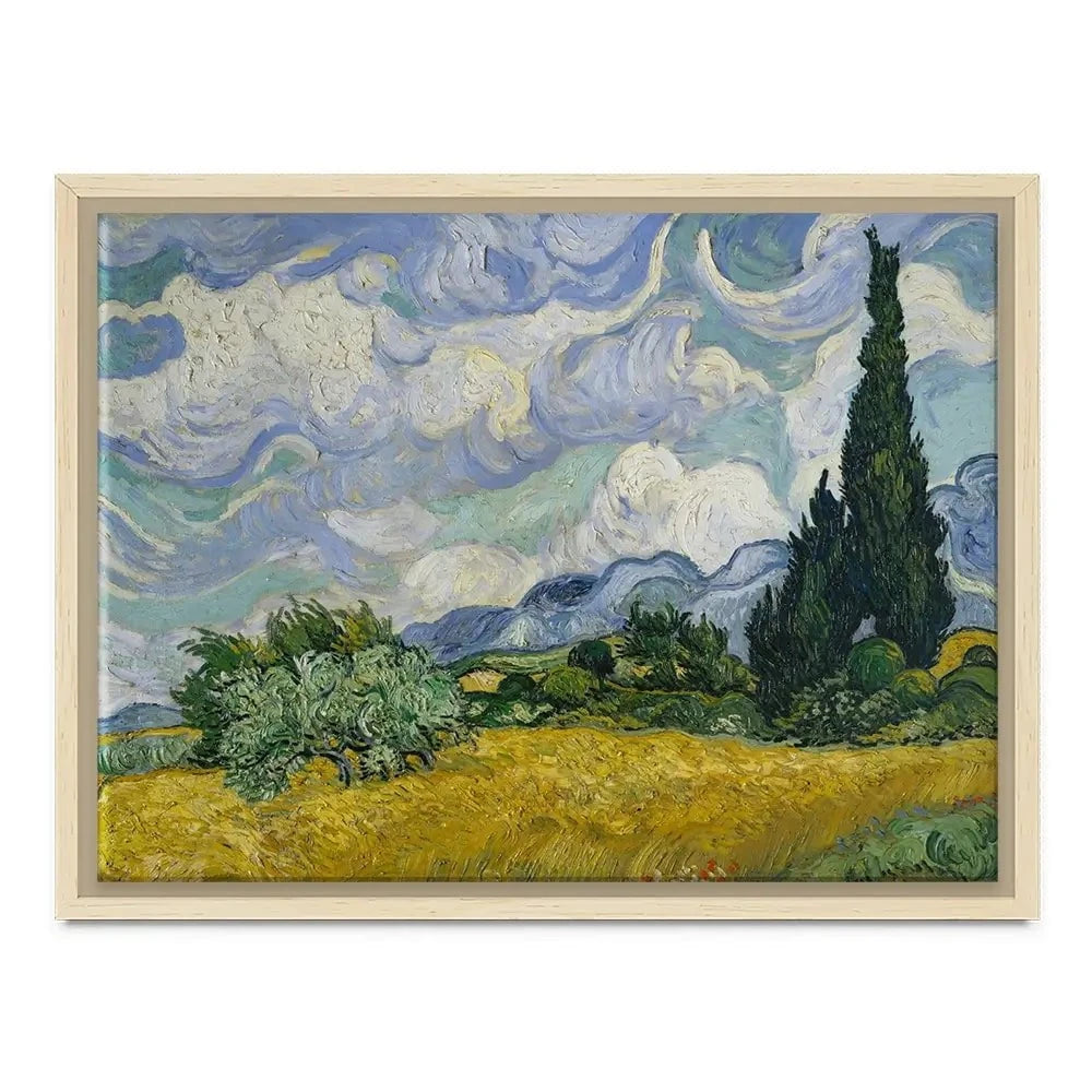 Wheat Field With Cypresses Canvas Print Wheat Field With Cypresses Canvas Print wall art product Vincent Van Gogh