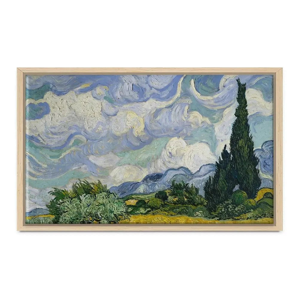 Wheat Field With Cypresses Canvas Print Wheat Field With Cypresses Canvas Print wall art product Vincent Van Gogh