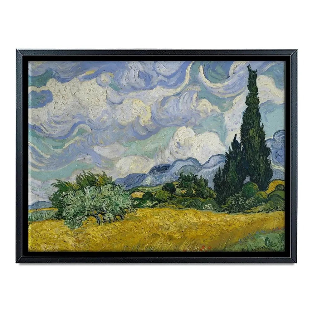Wheat Field With Cypresses Canvas Print Wheat Field With Cypresses Canvas Print wall art product Vincent Van Gogh