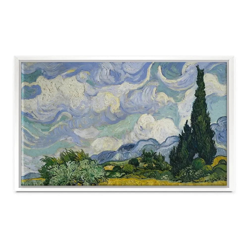 Wheat Field With Cypresses Canvas Print Wheat Field With Cypresses Canvas Print wall art product Vincent Van Gogh