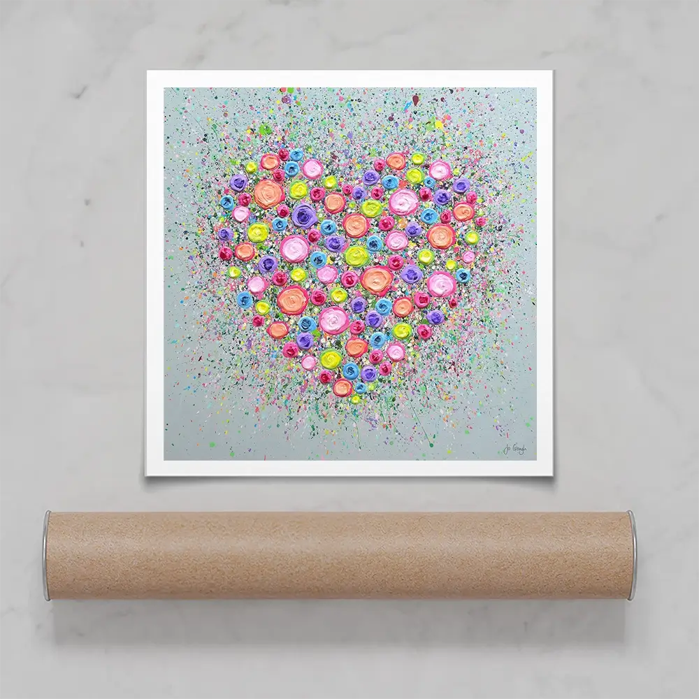 Where Flowers Bloom Square Art Print Where Flowers Bloom Square Art Print wall art product Jo Gough