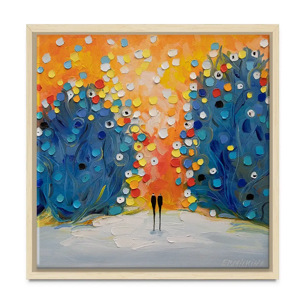 Where The Sun Touched Love Square Canvas Print Where The Sun Touched Love Square Canvas Print wall art product Ekaterina Ermilkina