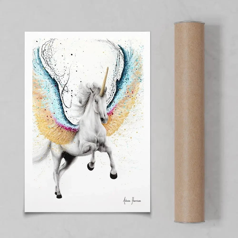 Whimsical Unicorn Art Print Whimsical Unicorn Art Print wall art product Ashvin Harrison