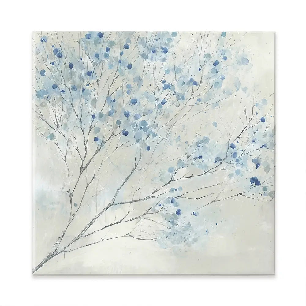 Whispered Branch Bloom Square Canvas Print Whispered Branch Bloom Square Canvas Print wall art product Chromatic Storm Studio