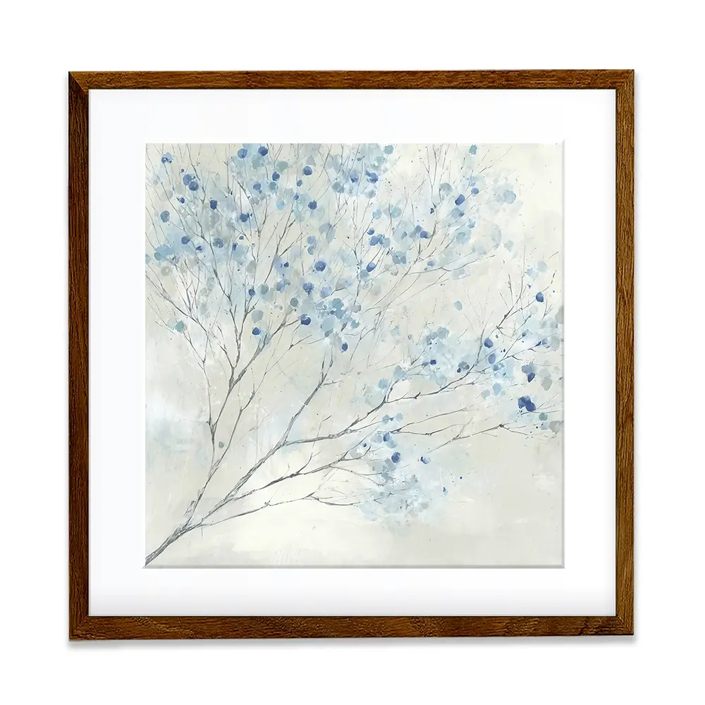Whispered Branch Bloom Square Framed Art Print Whispered Branch Bloom Square Framed Art Print wall art product Chromatic Storm Studio