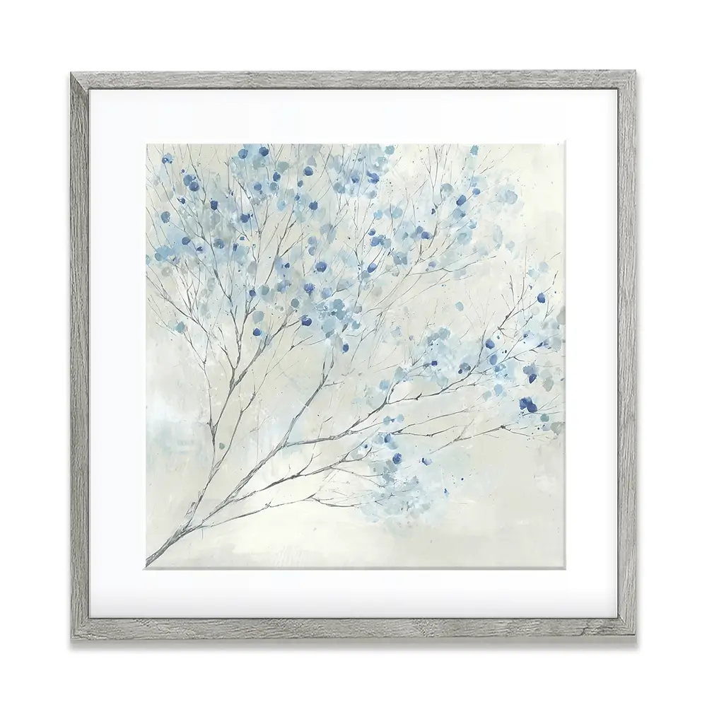 Whispered Branch Bloom Square Framed Art Print Whispered Branch Bloom Square Framed Art Print wall art product Chromatic Storm Studio
