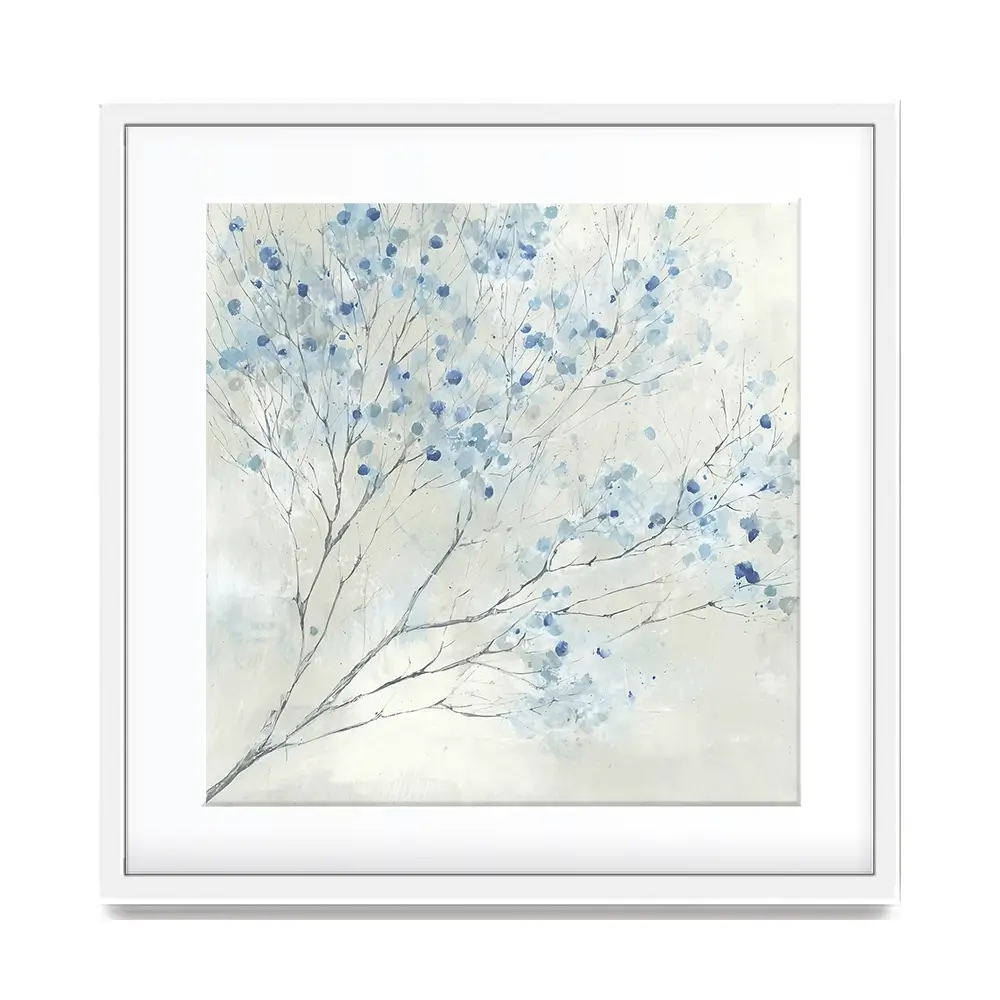 Whispered Branch Bloom Square Framed Art Print Whispered Branch Bloom Square Framed Art Print wall art product Chromatic Storm Studio