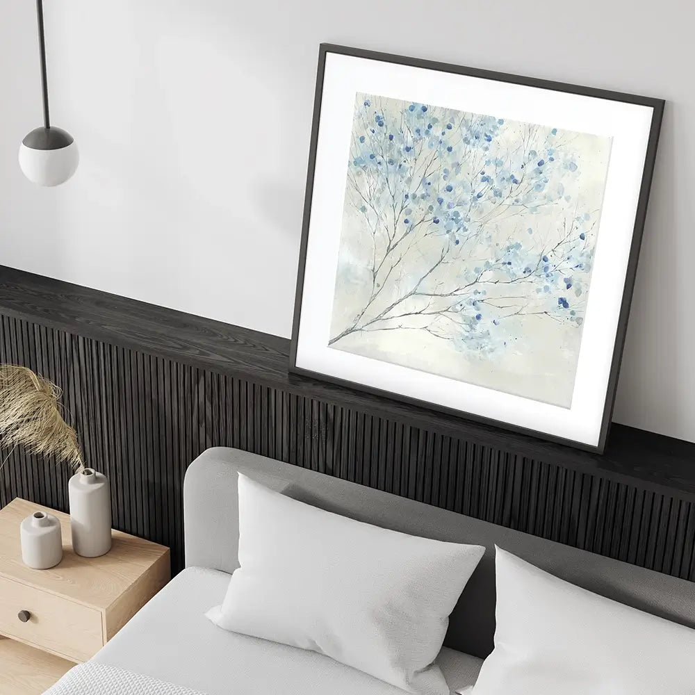 Whispered Branch Bloom Square Framed Art Print Whispered Branch Bloom Square Framed Art Print wall art product Chromatic Storm Studio
