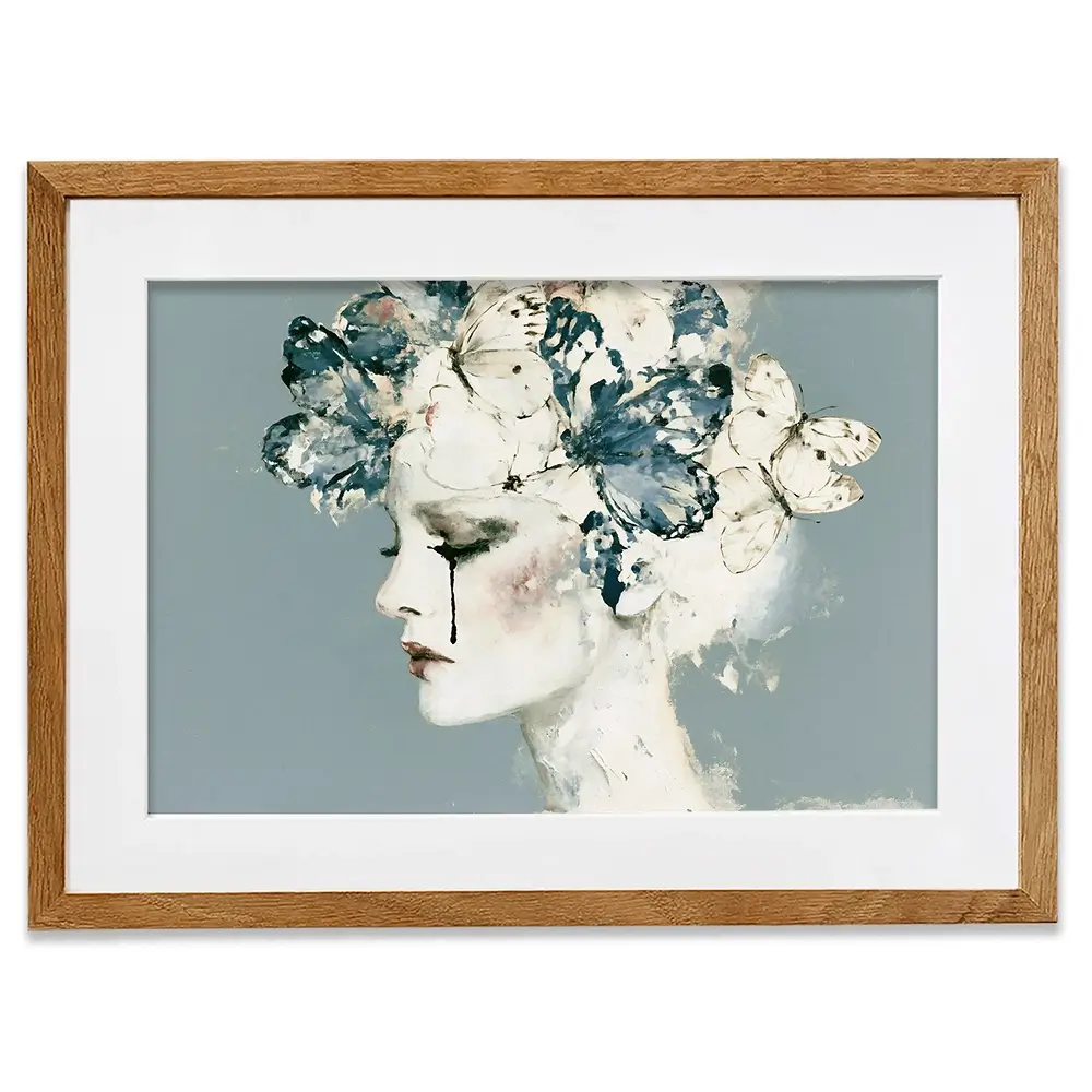Whispered Butterfly Reverie Framed Art Print Whispered Butterfly Reverie Framed Art Print wall art product Chromatic Storm Studio