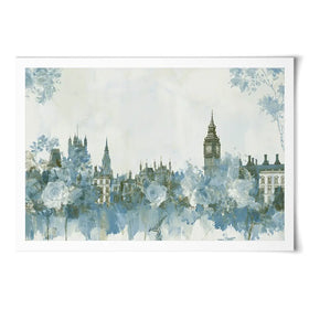 Whispered City Skyline Sketch Art Print Whispered City Skyline Sketch Art Print wall art product Chromatic Storm Studio