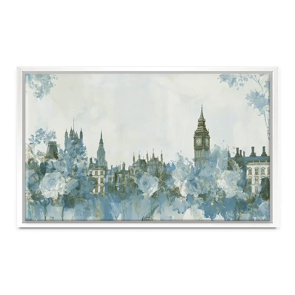 Whispered City Skyline Sketch Canvas Print Whispered City Skyline Sketch Canvas Print wall art product Chromatic Storm Studio