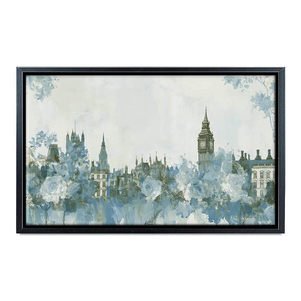 Whispered City Skyline Sketch Canvas Print Whispered City Skyline Sketch Canvas Print wall art product Chromatic Storm Studio