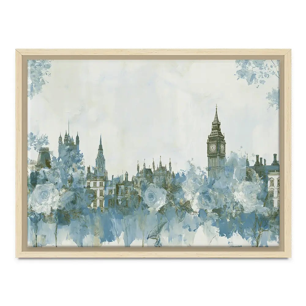 Whispered City Skyline Sketch Canvas Print Whispered City Skyline Sketch Canvas Print wall art product Chromatic Storm Studio