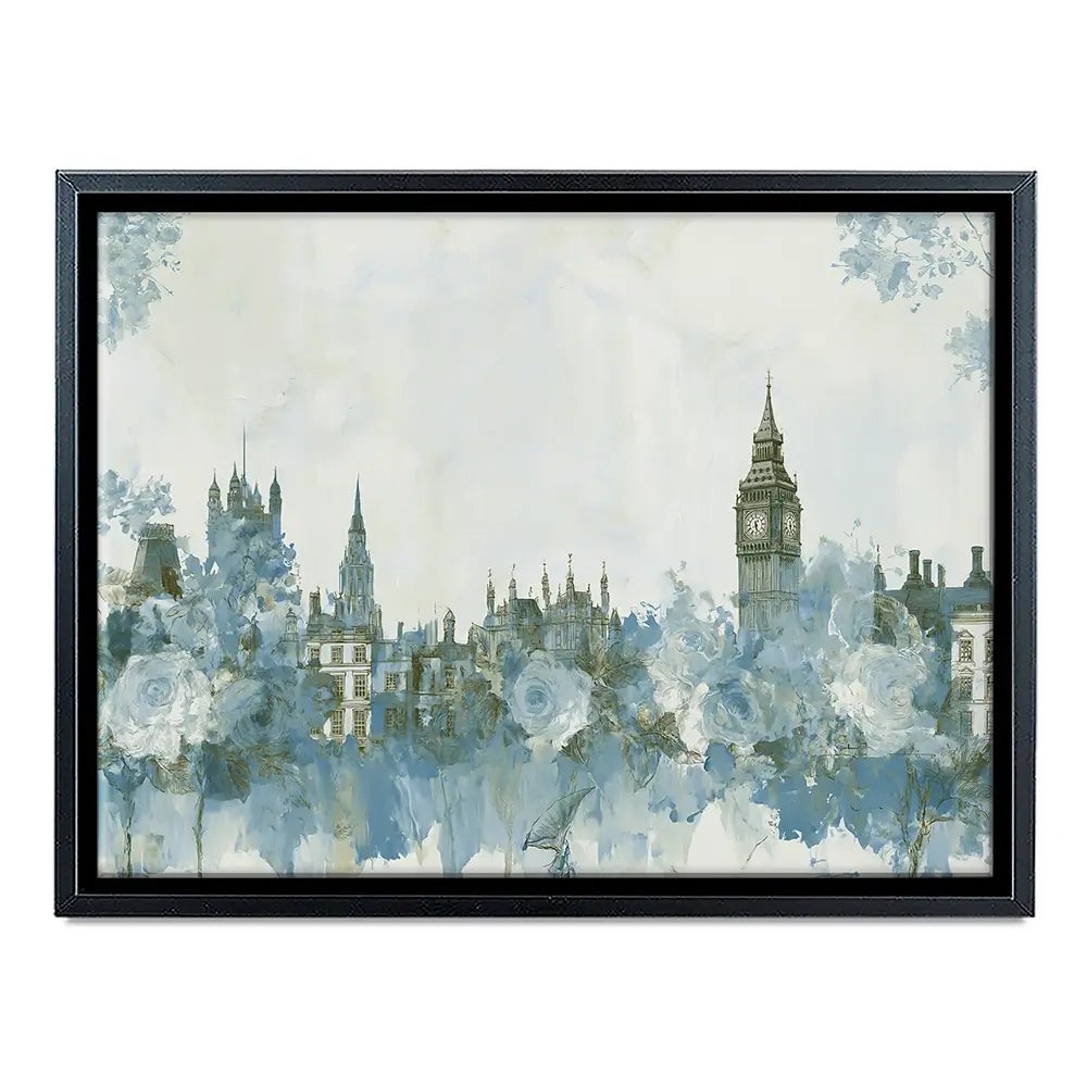 Whispered City Skyline Sketch Canvas Print Whispered City Skyline Sketch Canvas Print wall art product Chromatic Storm Studio
