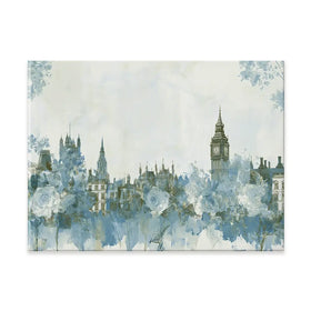 Whispered City Skyline Sketch Canvas Print Whispered City Skyline Sketch Canvas Print wall art product Chromatic Storm Studio