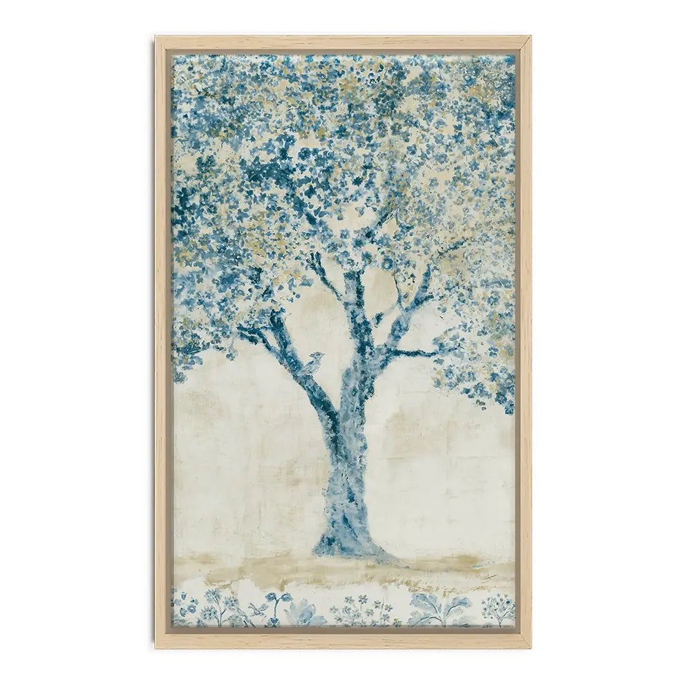 Whispered Indigo Tree Canvas Print Whispered Indigo Tree Canvas Print wall art product Chromatic Storm Studio