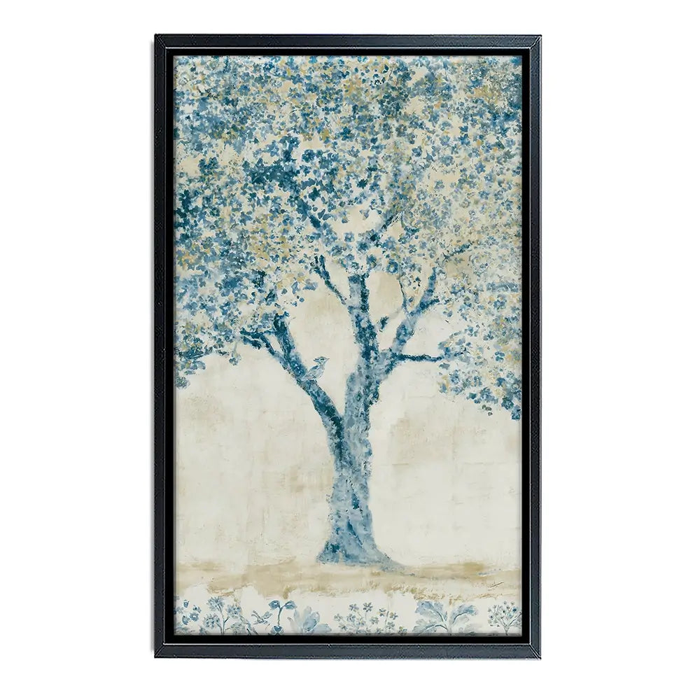 Whispered Indigo Tree Canvas Print Whispered Indigo Tree Canvas Print wall art product Chromatic Storm Studio