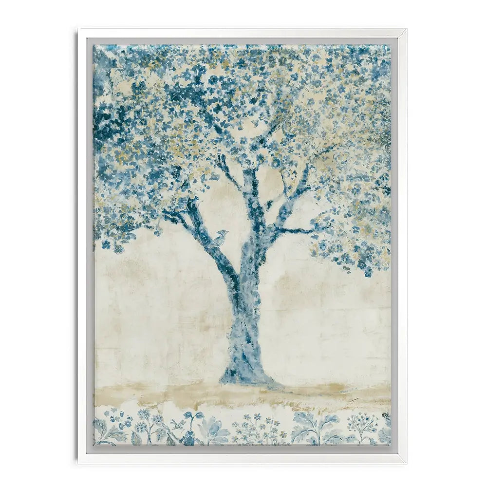 Whispered Indigo Tree Canvas Print Whispered Indigo Tree Canvas Print wall art product Chromatic Storm Studio