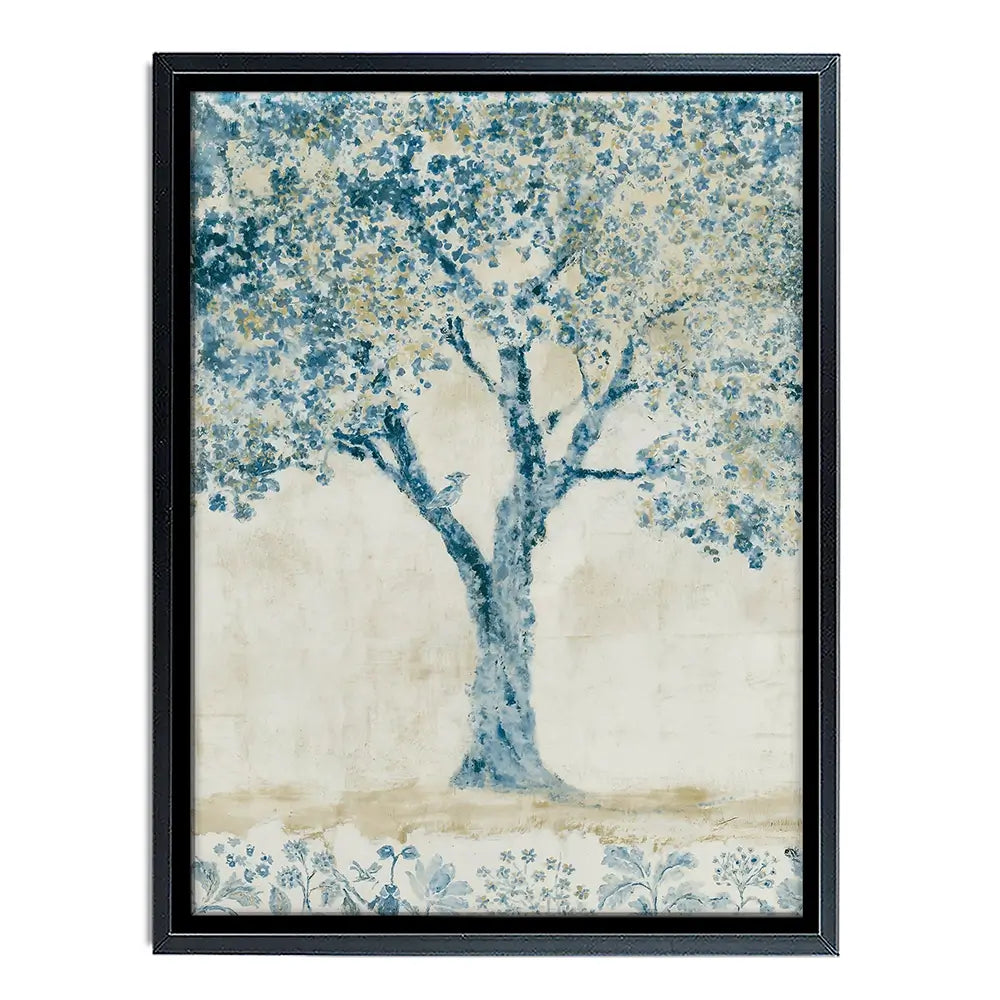 Whispered Indigo Tree Canvas Print Whispered Indigo Tree Canvas Print wall art product Chromatic Storm Studio