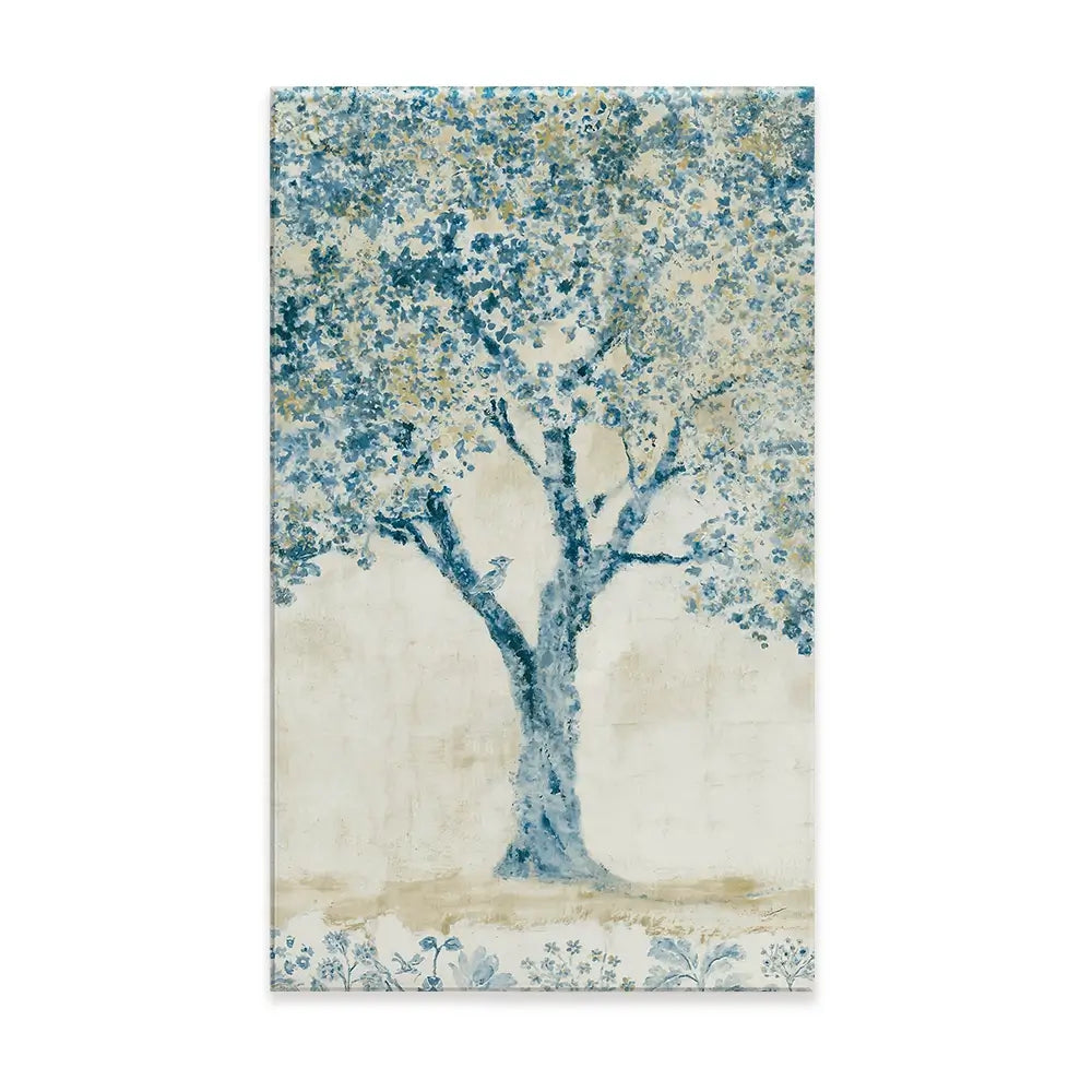 Whispered Indigo Tree Canvas Print Whispered Indigo Tree Canvas Print wall art product Chromatic Storm Studio