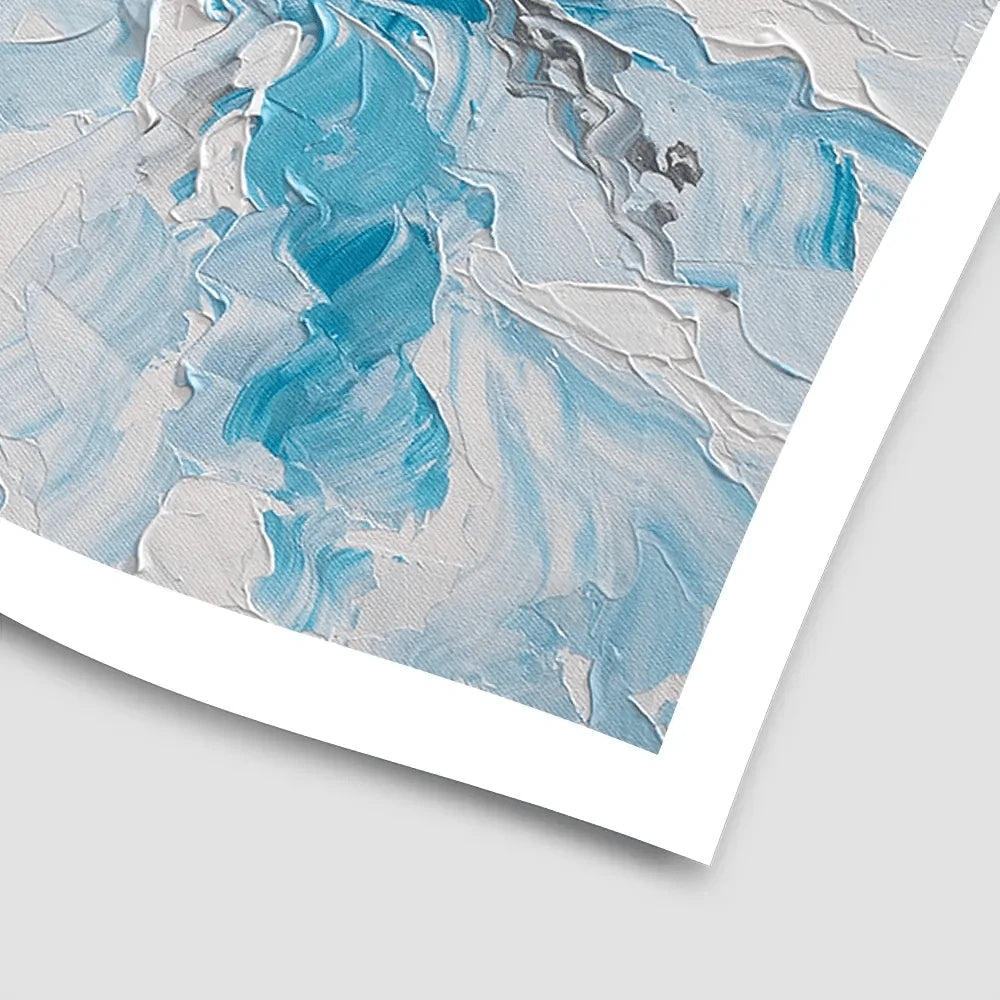 Whispering Blue Square Art Print Whispering Blue Square Art Print wall art product Olga Tkachyk