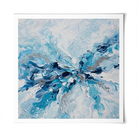 Whispering Blue Square Art Print Whispering Blue Square Art Print wall art product Olga Tkachyk