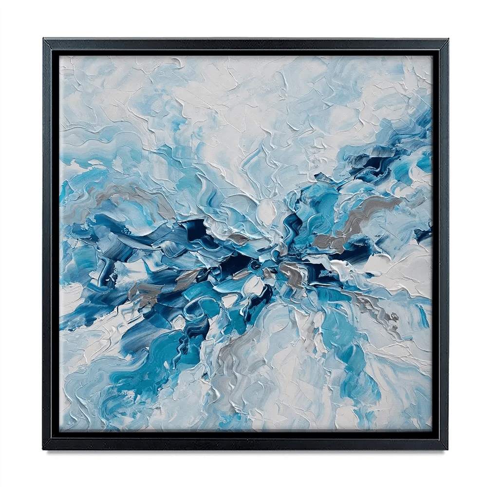 Whispering Blue Square Canvas Print Whispering Blue Square Canvas Print wall art product Olga Tkachyk