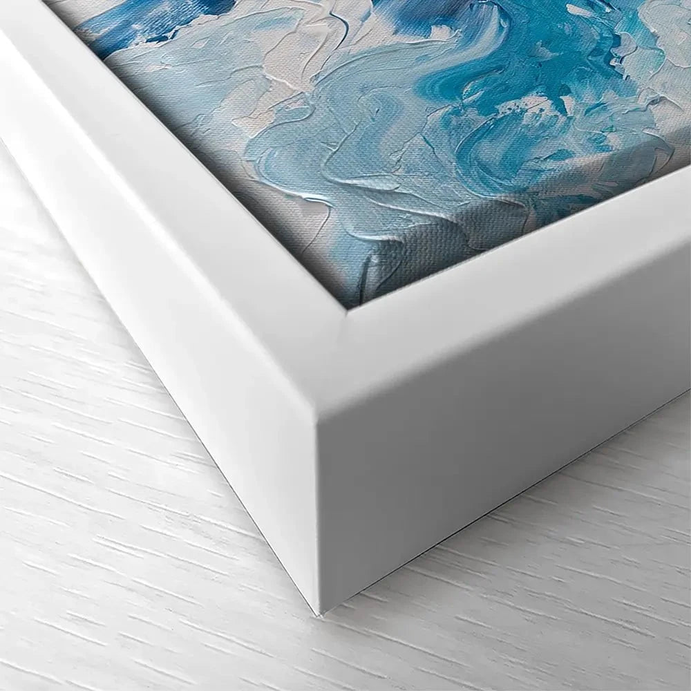 Whispering Blue Square Canvas Print Whispering Blue Square Canvas Print wall art product Olga Tkachyk