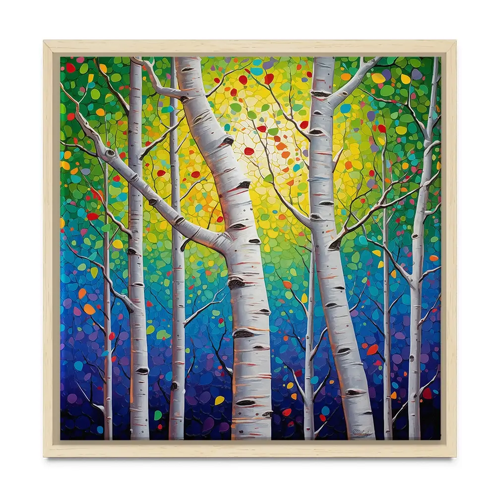 Whispering Woods Square Canvas Print Whispering Woods Square Canvas Print wall art product Lena Owens - Independent