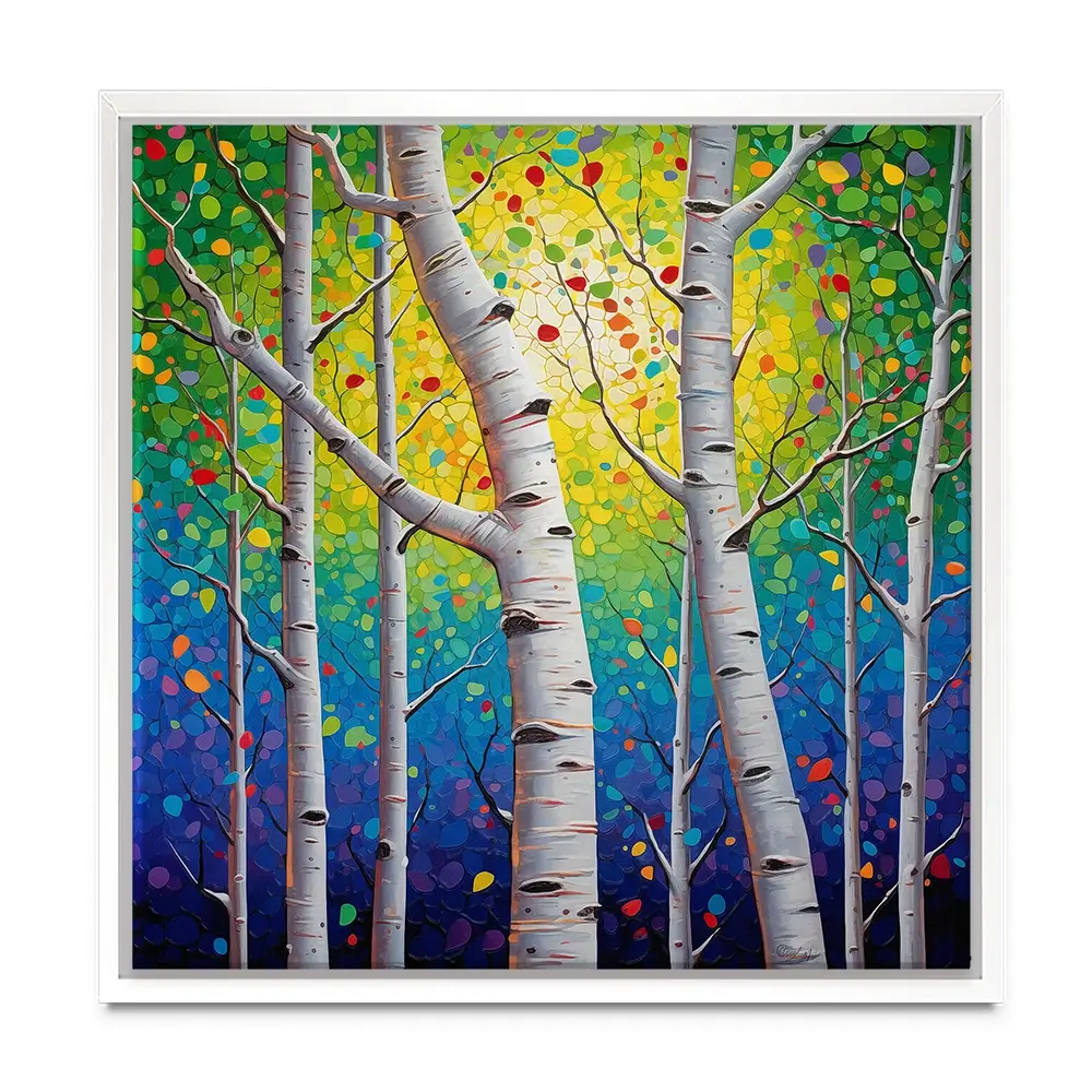 Whispering Woods Square Canvas Print Whispering Woods Square Canvas Print wall art product Lena Owens - Independent