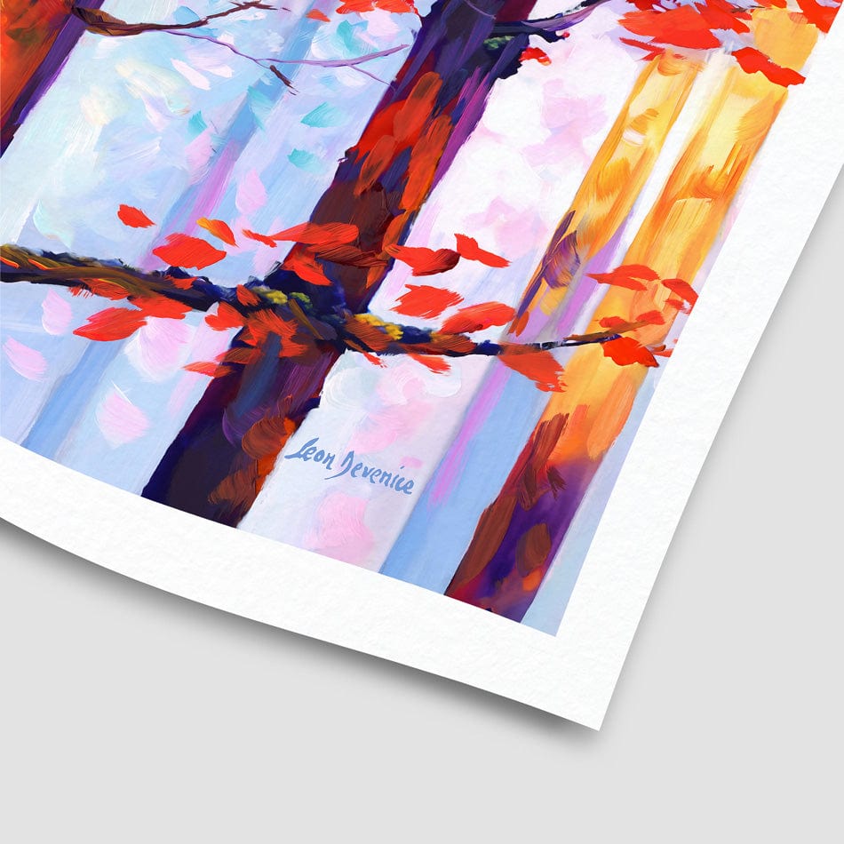 Whispers Of Autumn Love Art Print wall art product Leon Devenice