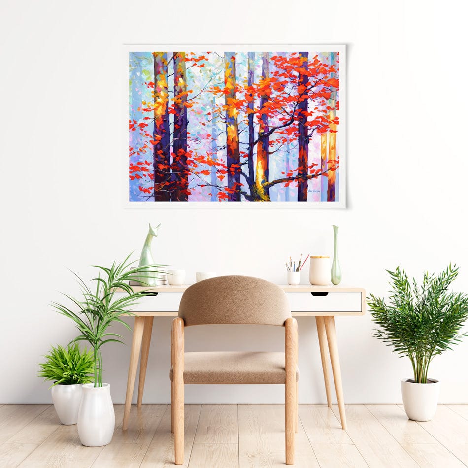 Whispers Of Autumn Love Art Print wall art product Leon Devenice