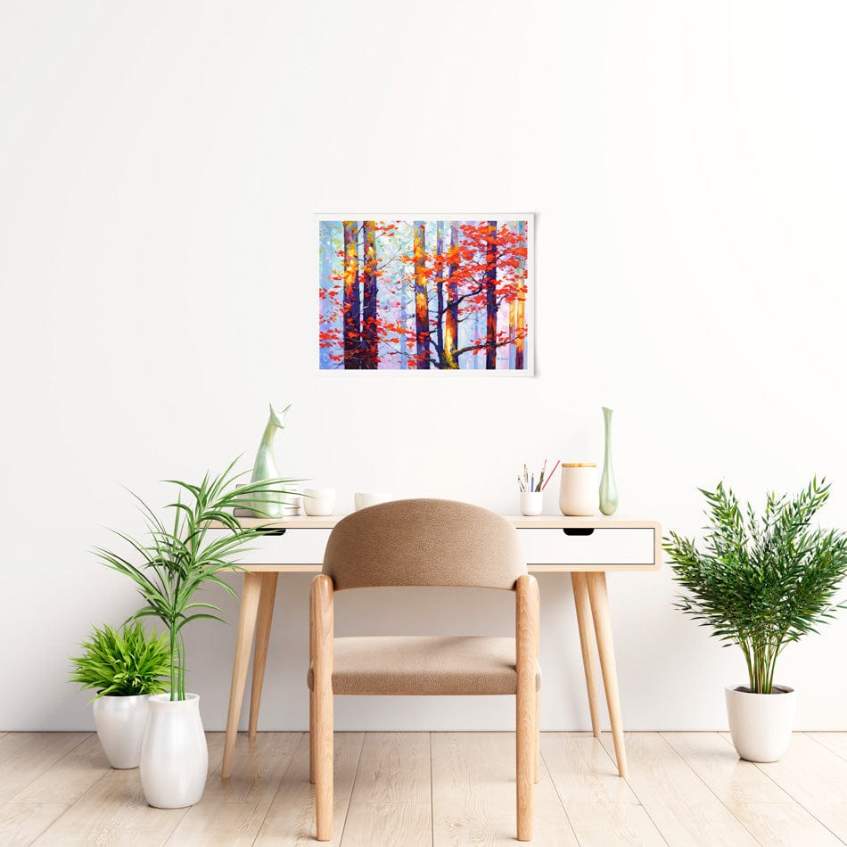 Whispers Of Autumn Love Art Print wall art product Leon Devenice