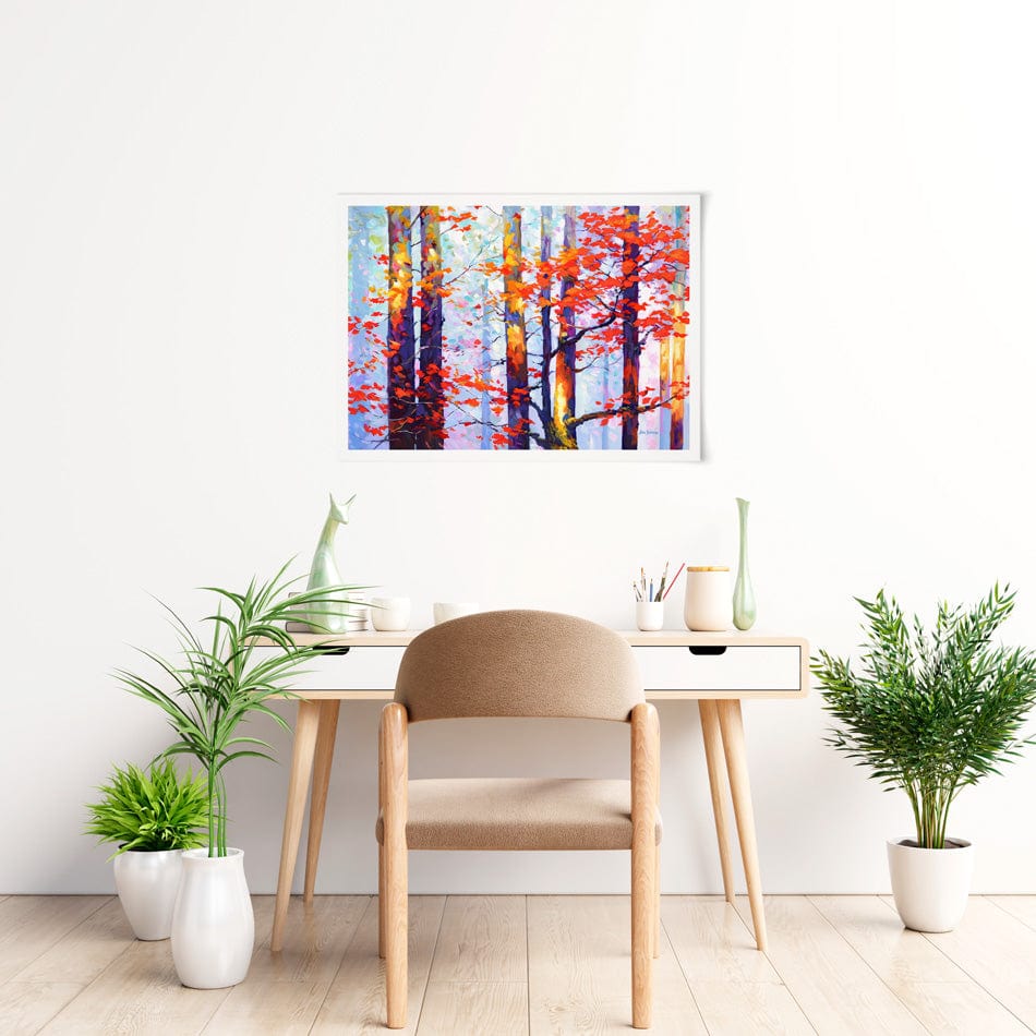 Whispers Of Autumn Love Art Print wall art product Leon Devenice
