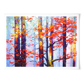 Whispers Of Autumn Love Art Print wall art product Leon Devenice
