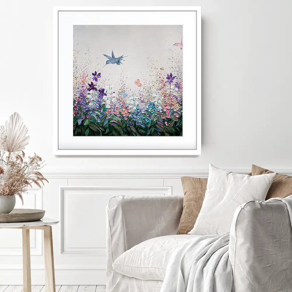 Whispers Square Framed Art Print Whispers Square Framed Art Print wall art product Art Print Shop