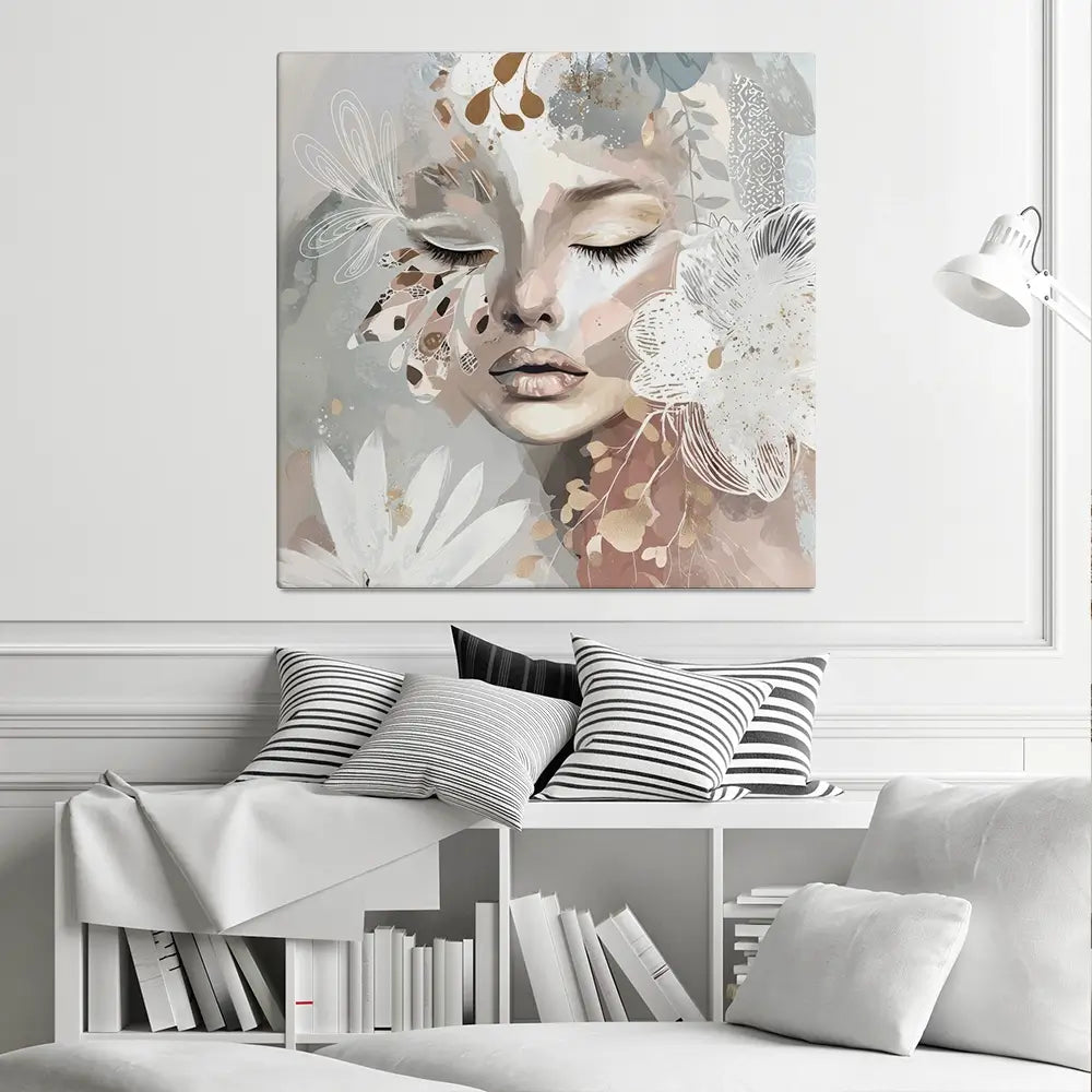 Whisperwing Square Canvas Print Whisperwing Square Canvas Print wall art product Bella Eve