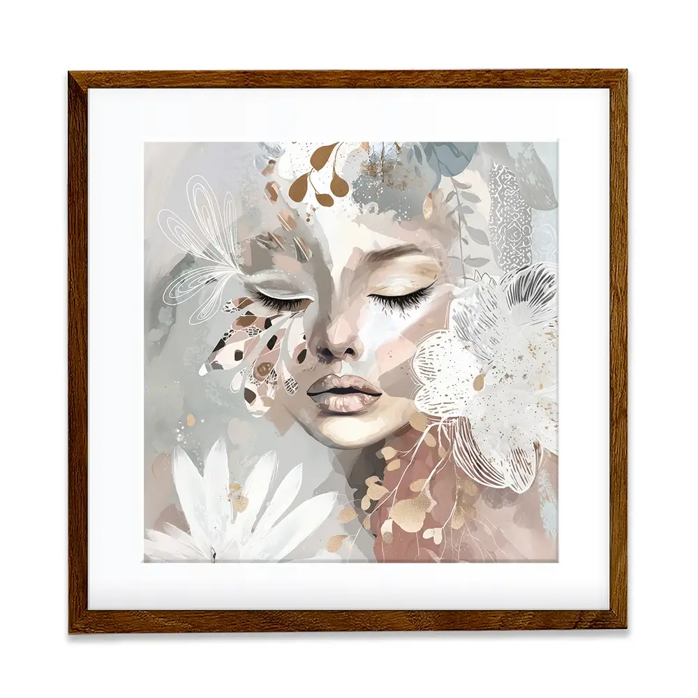 Whisperwing Square Framed Art Print Whisperwing Square Framed Art Print wall art product Bella Eve