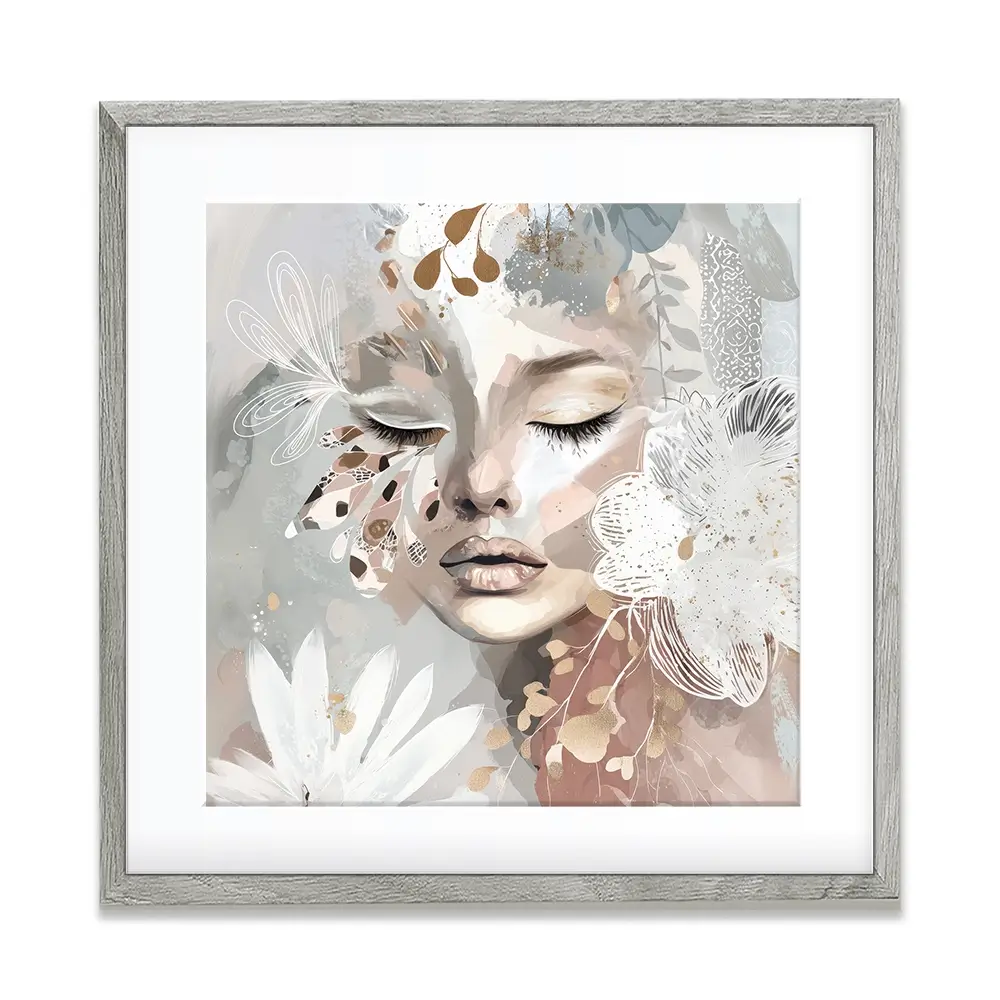 Whisperwing Square Framed Art Print Whisperwing Square Framed Art Print wall art product Bella Eve
