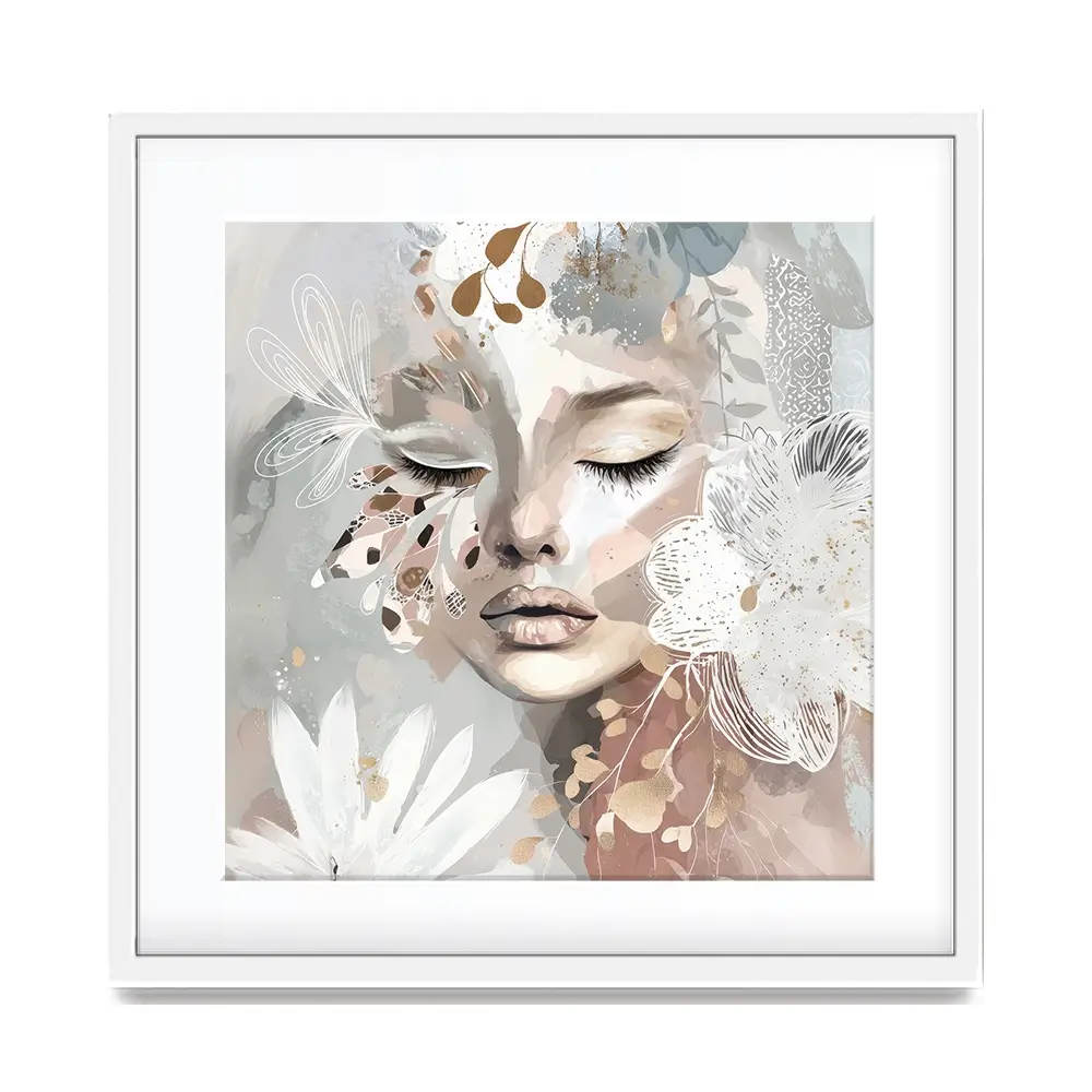 Whisperwing Square Framed Art Print Whisperwing Square Framed Art Print wall art product Bella Eve